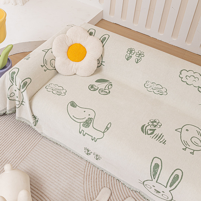 速发风沙发巾防沙滑垫子一体式防尘坐发盖布全包能沙发套罩