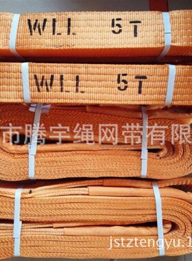 速发扁平吊装55T-6M 彩色涤纶吊带5吨 5T6装带 带t45吊8m起重吊带