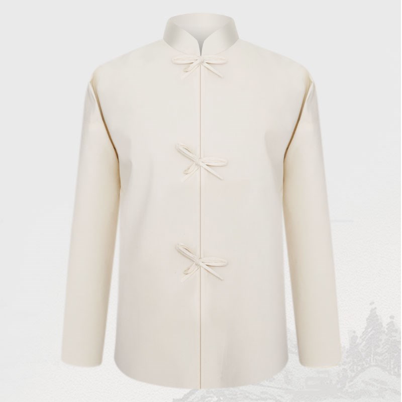 速发白布孝衣孝服丧服一次性戴孝裤孝帽棉麻对襟白衣送孝牌黑纱白