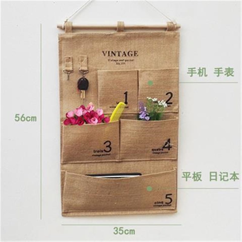 速发门后储物袋墙宿袋多层杂物袋布艺挂舍衣柜墙面壁挂挂式收纳袋