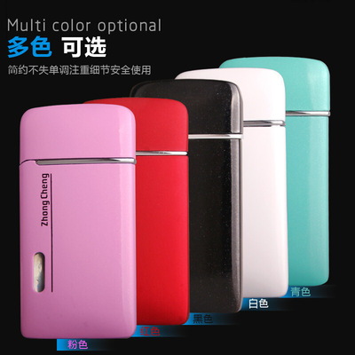 速发创意个性炫合超薄防品金属充气精致风小巧彩金火机20
