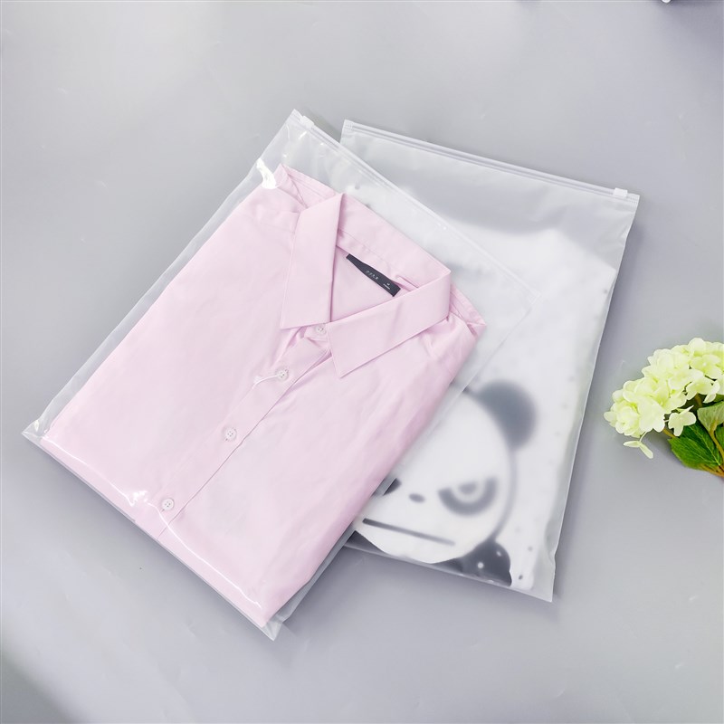 速发现货透明警告语包装袋拉砂封口夹链袋无粉塑料服装贴骨磨链袋