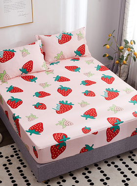 速发床笠单件100%全棉斜纹防保固定床垫罩1.211.5m米.8滑护套