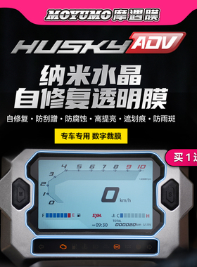 适用三阳哈士奇HUSKY ADV150贴纸仪表膜显示屏大灯保护贴膜改装件