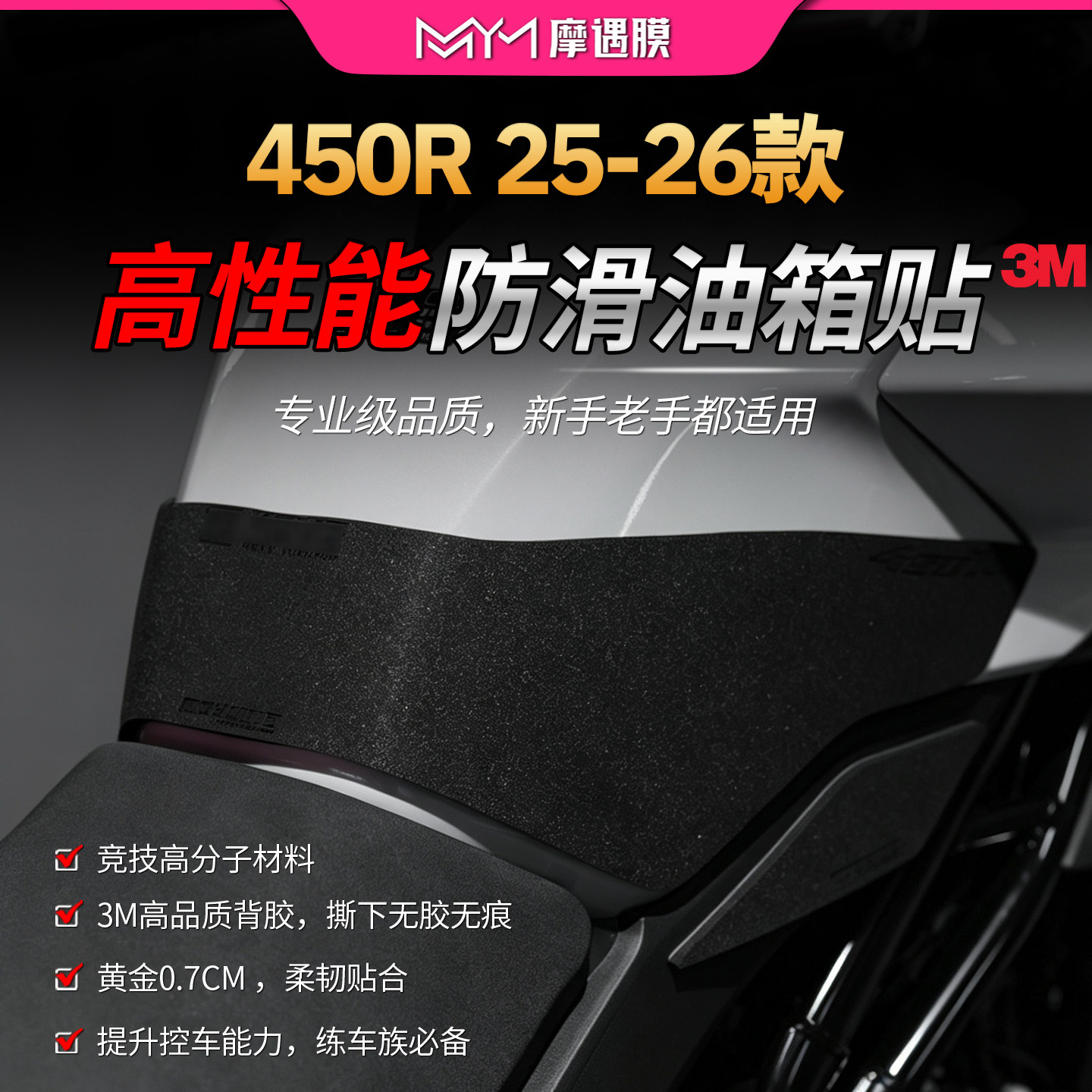 适用25/26款凯越450R赛道油箱贴