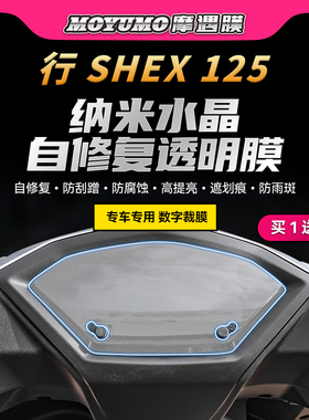 适用25款三阳行SHEX125仪表熏黑尾灯贴纸透明贴膜摩托车改装配件