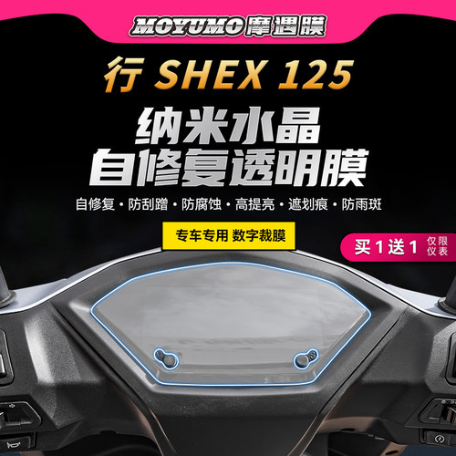 适用25款三阳行SHEX125灯膜贴纸