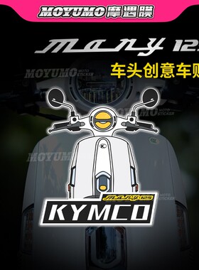 适用光阳New Many125车头贴纸拉花创意装饰贴花膜摩托车改装