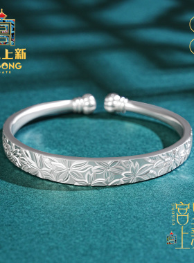 宫里上新正品足银999白银手镯