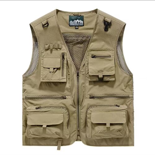 男士吉普盾马甲背心工装宽松户外钓鱼摄影师背心定制印logo工作服