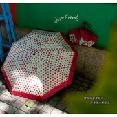 高颜值晴雨两用伞女高级感复古全自动雨伞遮阳防晒防紫外线太阳伞