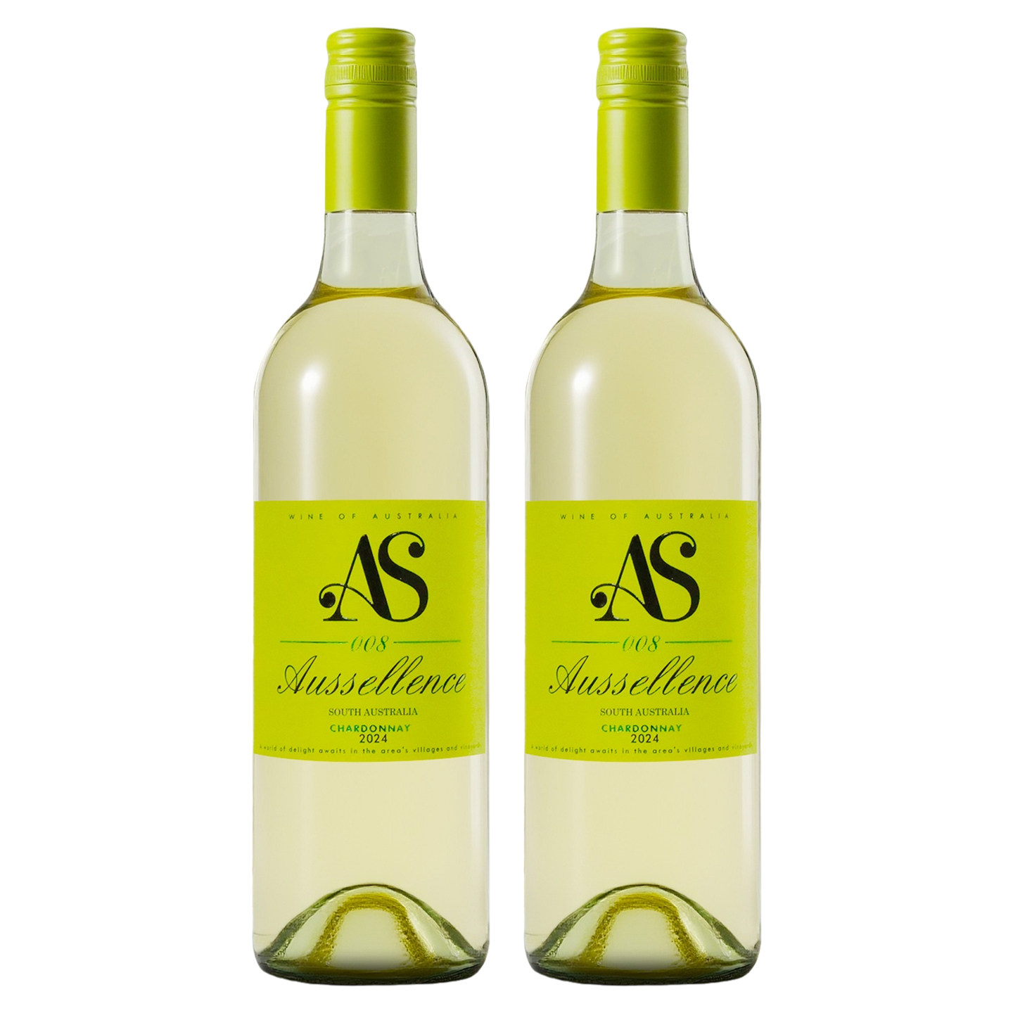 卓澳008澳大利亚原瓶进口霞多丽干白葡萄酒750ml*2瓶装正品