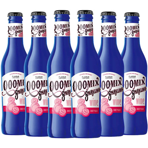 酷美客白桃白兰地风味气泡酒女士低度果酒微醺小甜酒270ml*6正品