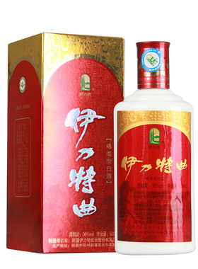 新疆伊力特曲商超版浓香型白酒纯粮酿造口粮酒36度500ml礼盒正品
