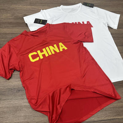 中国国家队短袖t恤男夏季速干透气篮球训练服运动上衣健身衣服