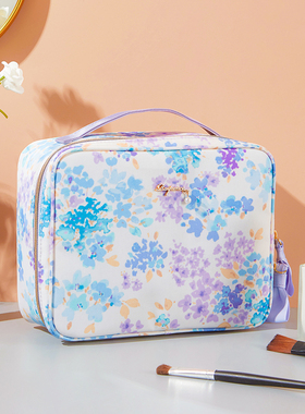 日本化妆包女便携旅行大容量2026新款紫色高端便携防水旅游收纳包