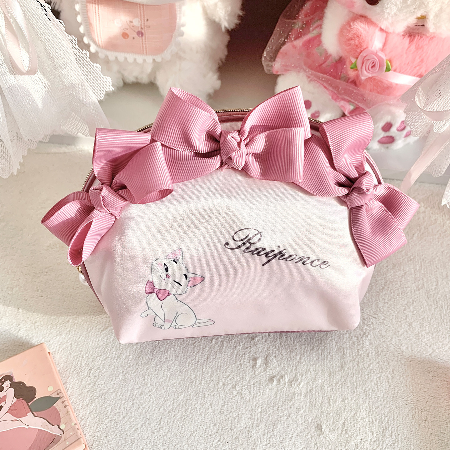 日本Raiponce化妆包甜美可爱贝壳包迷你零钱包小号便携式收纳包