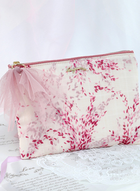 Raiponce日本化妆包大容量便携高级感简约旅行化妆袋初恋风收纳包