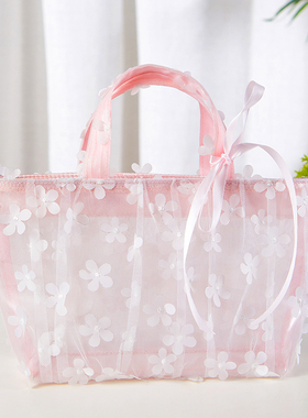 日本化妆包便携大容量透明防水2026新款粉色少女心收纳旅行洗漱包