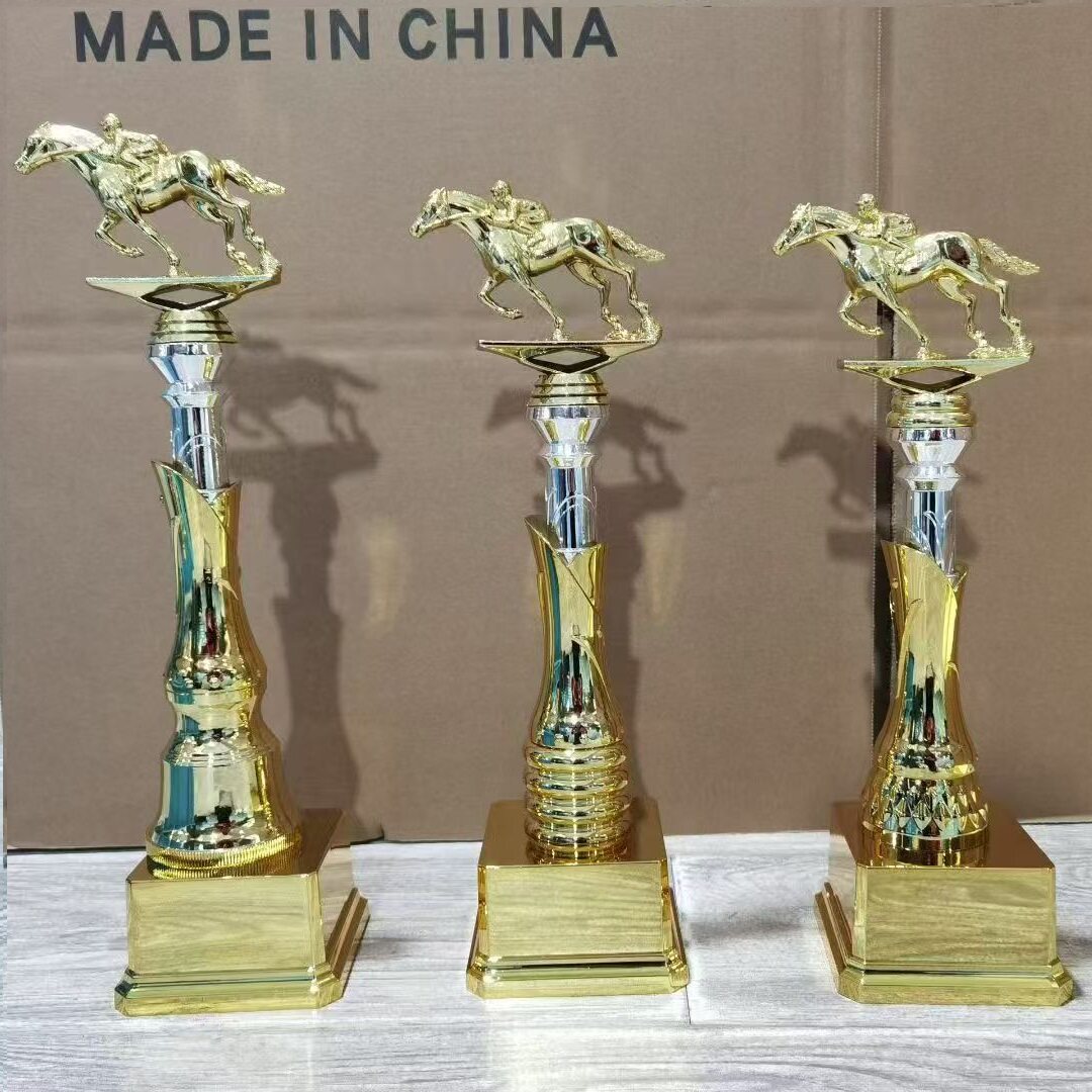 赛马奖牌奖杯定制马术运动会比赛金银铜挂牌金属奖章骑马奖牌学校