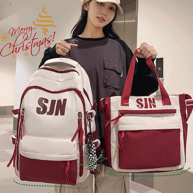 法国Fad Karan大容量书包女小学生背包男高中初中生防水双肩包