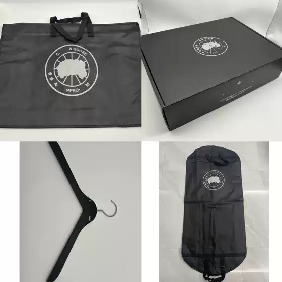Big Goose E down Jacket Packaging Box, Airplane Box, Gift Box, Tote Bag, Dustproof Bag, Black Gift Box, Matte Box, Magnetic Closure