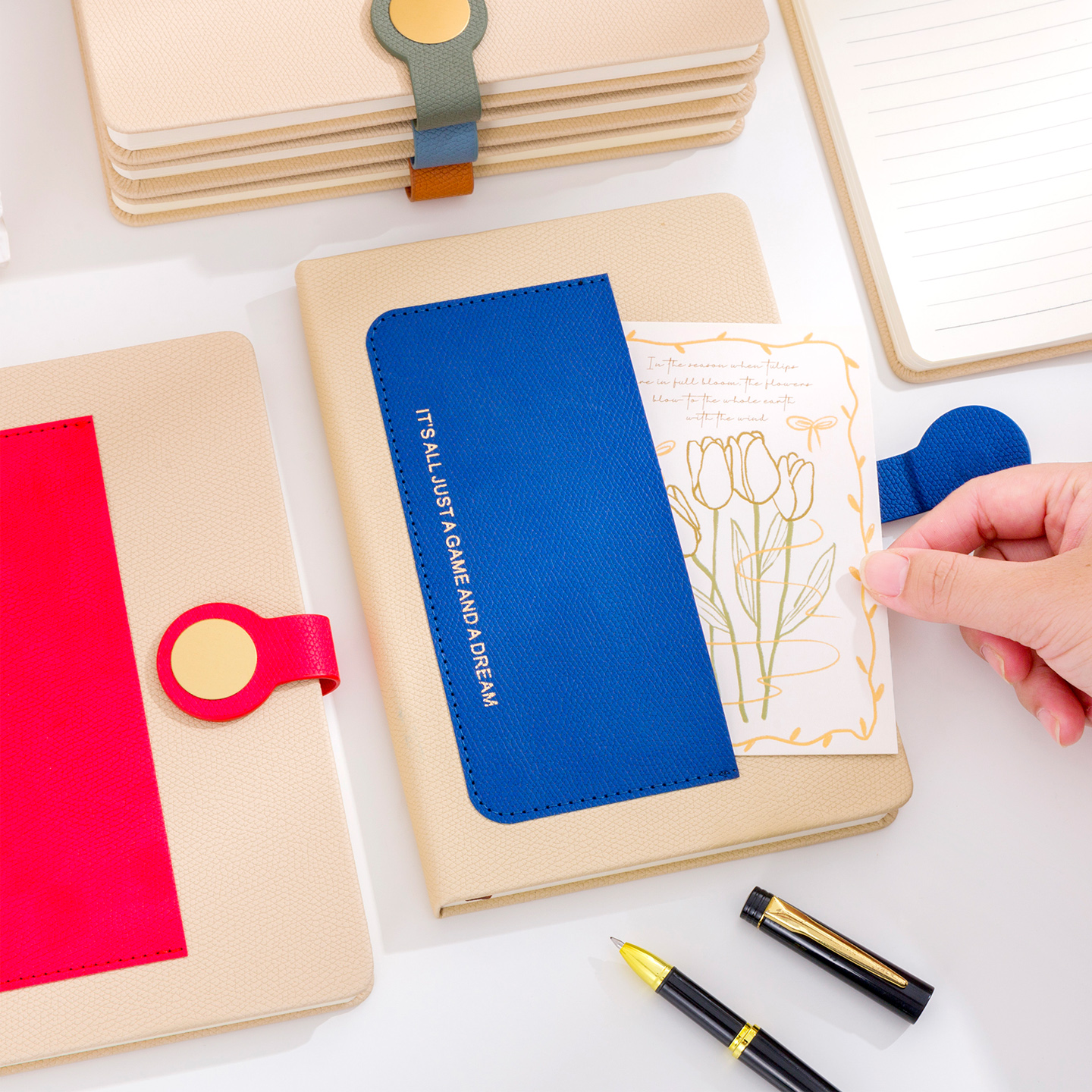 笔记本本子2025年新款记事本 定制可印logo商务办公高颜值高档软皮面a5加厚大摘抄本工作日记本会议记录本A5