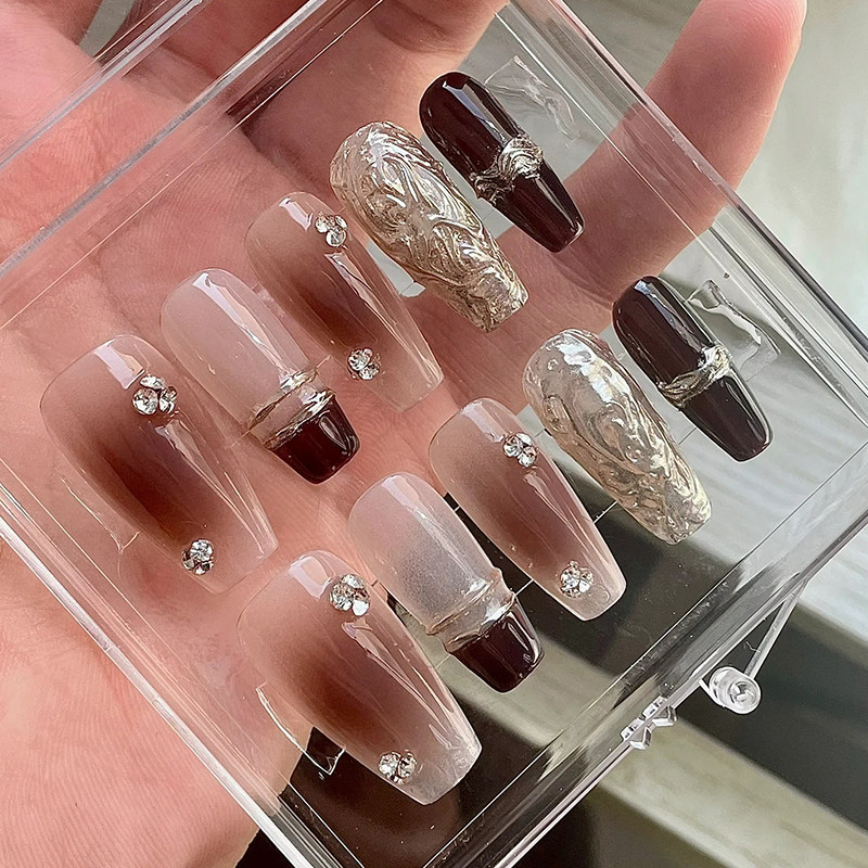 私人定制纯手工网红穿戴甲成品甲