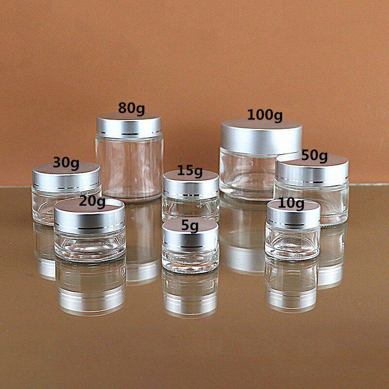 中药瓶分装罐子小号玻璃迷你粉末密封瓶防潮盒子大药粉面霜分装瓶