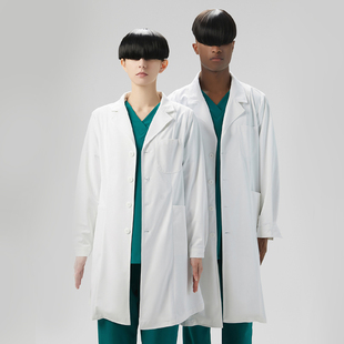 白大褂长袖 实验服口腔牙科医师工作服高端防静电定制 医生服男短袖