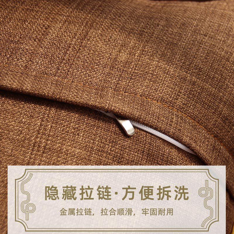 86M0中式抱枕沙发客厅靠垫风含芯抱枕套不含芯红木椅子腰靠长方形