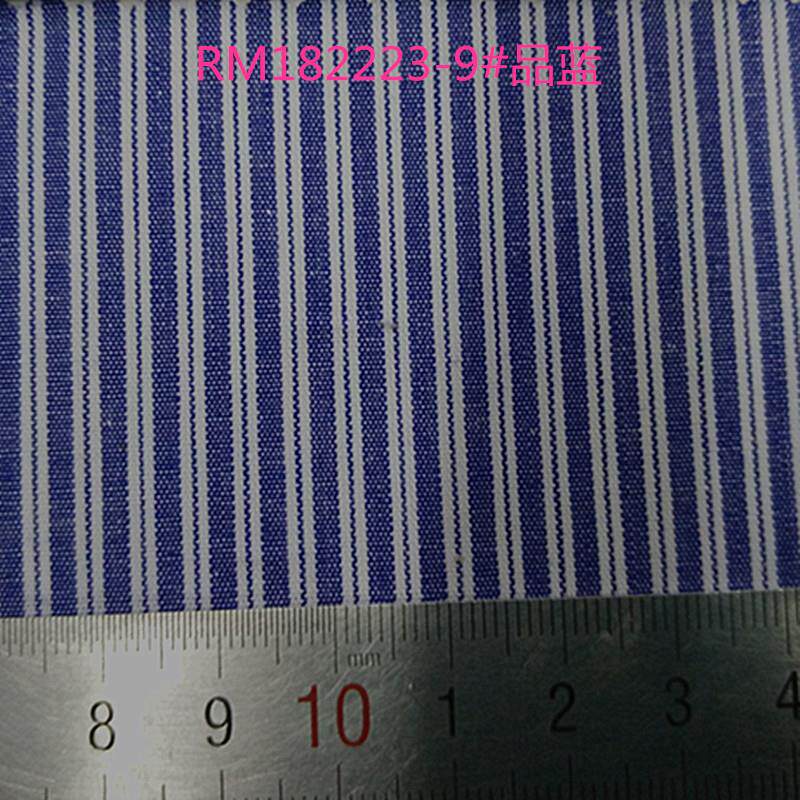 色织先染全棉条子布条纹布衬衫料棉布别布里布鞋帽布