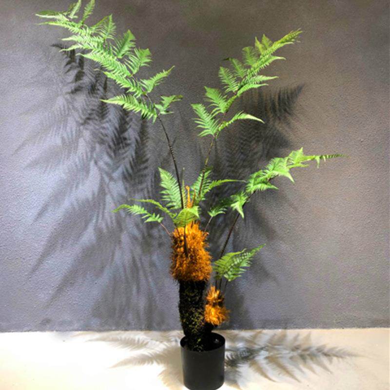 仿真绿植金丝猴蕨软装室内植物客厅摆件金毛狗蕨盆栽假树绿植