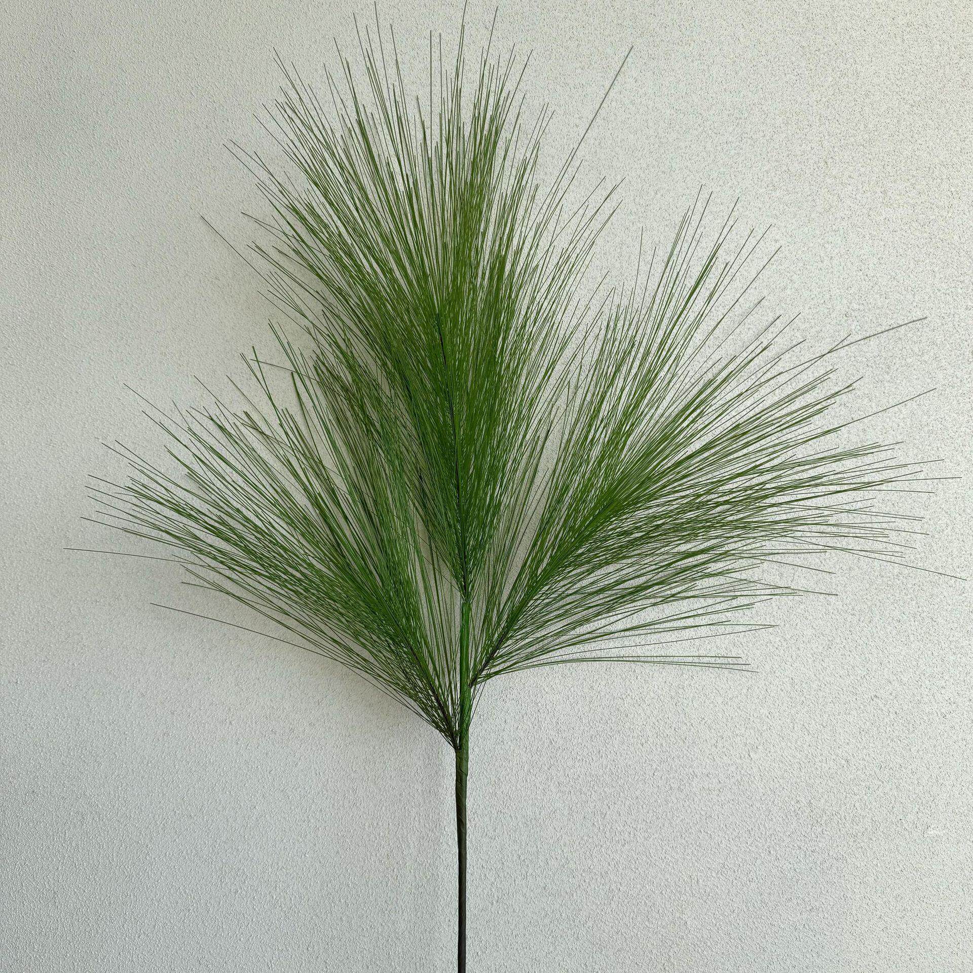 仿真马尾松新款华山松仿真绿植森系绿色地排路引装饰松柏枝可