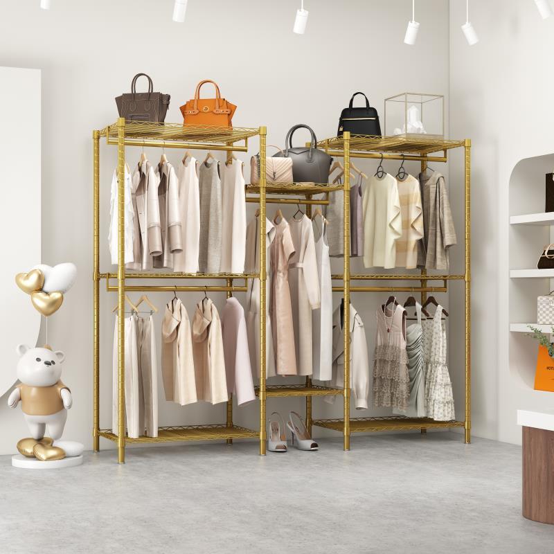 简易衣柜布衣柜家用卧室双层服装收纳衣橱加粗全钢架防尘挂衣架