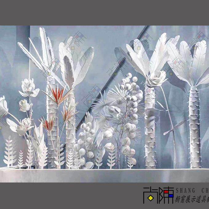 仿真椰子树大型人造景观酒店圣诞橱窗道具人造棕榈仿真植物道具