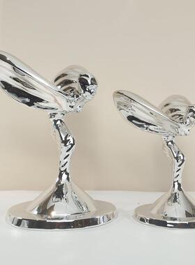 现代简约创意少女跳舞摆件客厅女神书房玄关桌面雕塑装饰