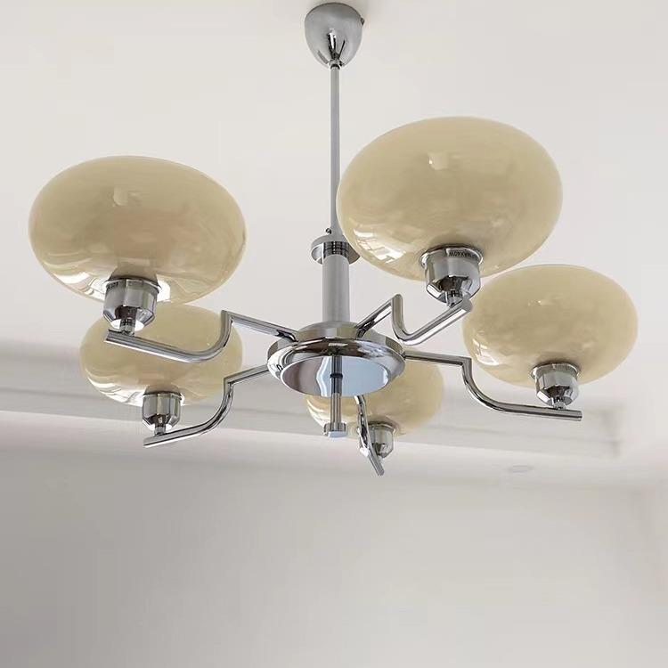 中古包豪斯吊灯法式卧室书房客厅灯设计师北欧复古奶油风餐厅灯具
