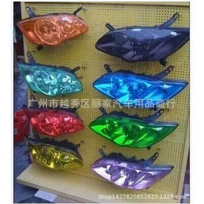 汽车大灯改色膜汽车大灯贴膜尾灯熏黑透光膜汽车尾大