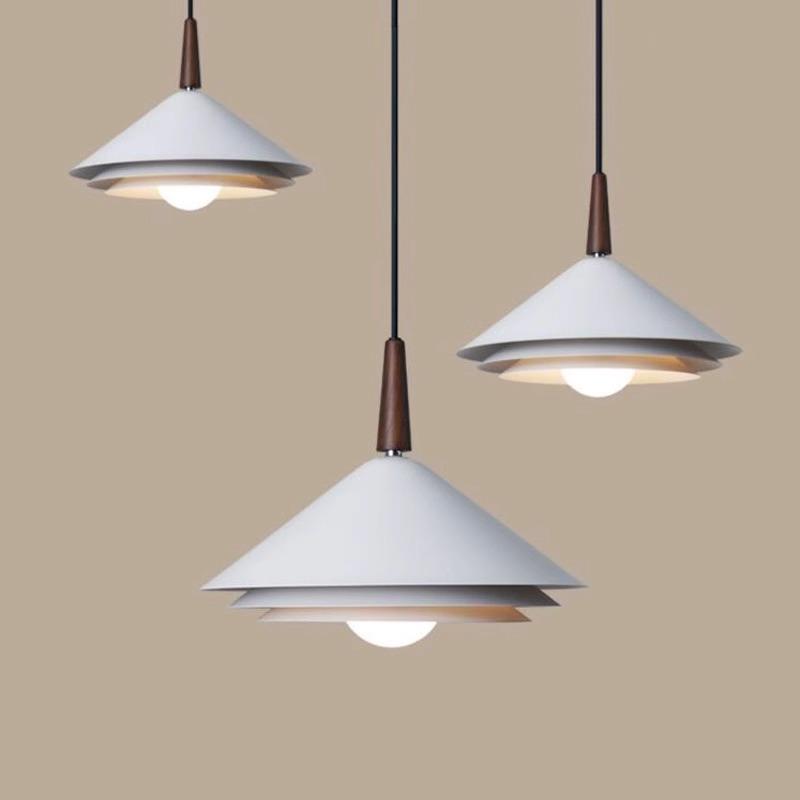 原木风餐桌吊线灯吧台灯具北欧现代简约餐厅吊灯客厅灯卧室灯日式