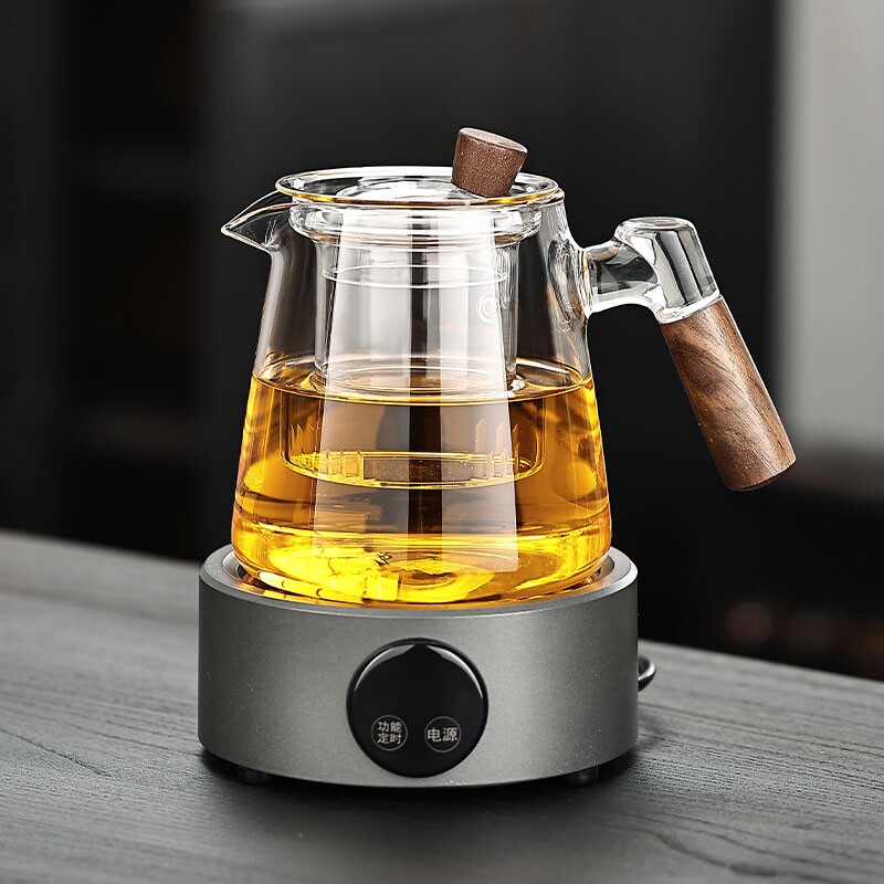 小型静音迷你一人用玻璃泡茶壶办