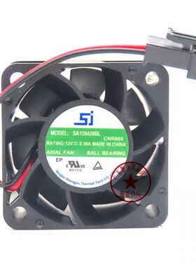 SJ现货 SA120428BL DC12V 0.36A 4cm厘米4028 2线变频器散热风扇