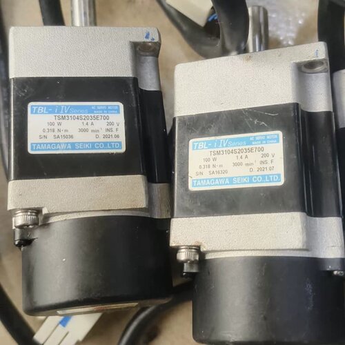 议价多摩川伺服电机TBLe IV系列 TSM3104S2035E 700 100W 拆机件