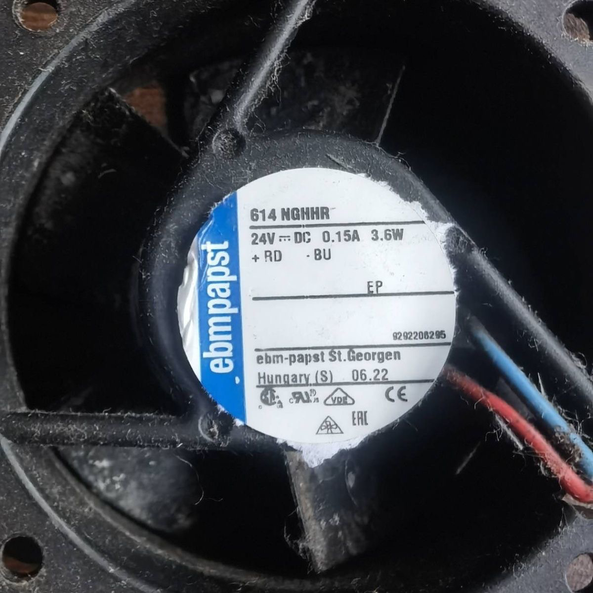 现货TYP 614NGHHR 614NGHH 24V150MA3.6W 德国 进口风扇