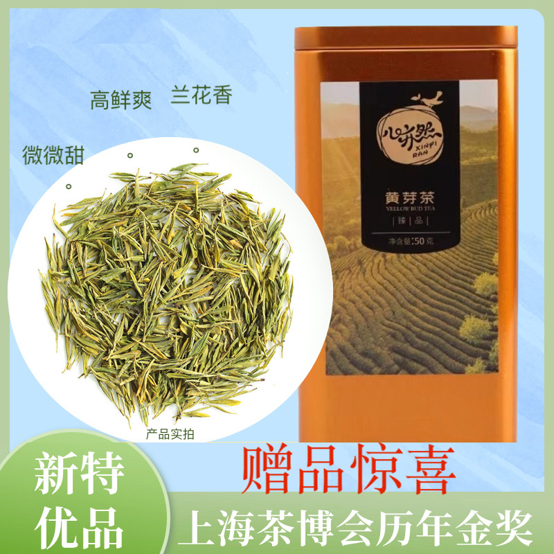 心亦然黄芽茶天台黄茶黄金芽特级茶叶自己喝冷泡中黄1号核心产区