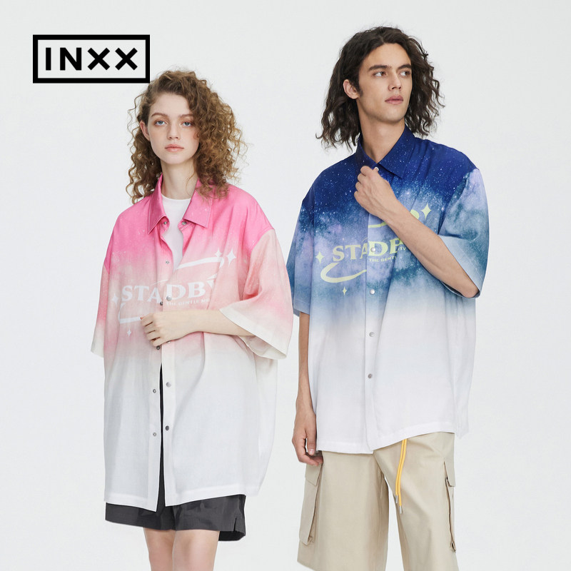 【INXX】Standby 时尚潮牌23夏新品短袖衬衣男女同款XMD2340745