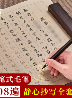 小楷毛笔字帖书法临摹练字帖成人软笔楷书专用纸兰亭序经书抄写上林赋道德经钢笔式练字初学者入门套装
