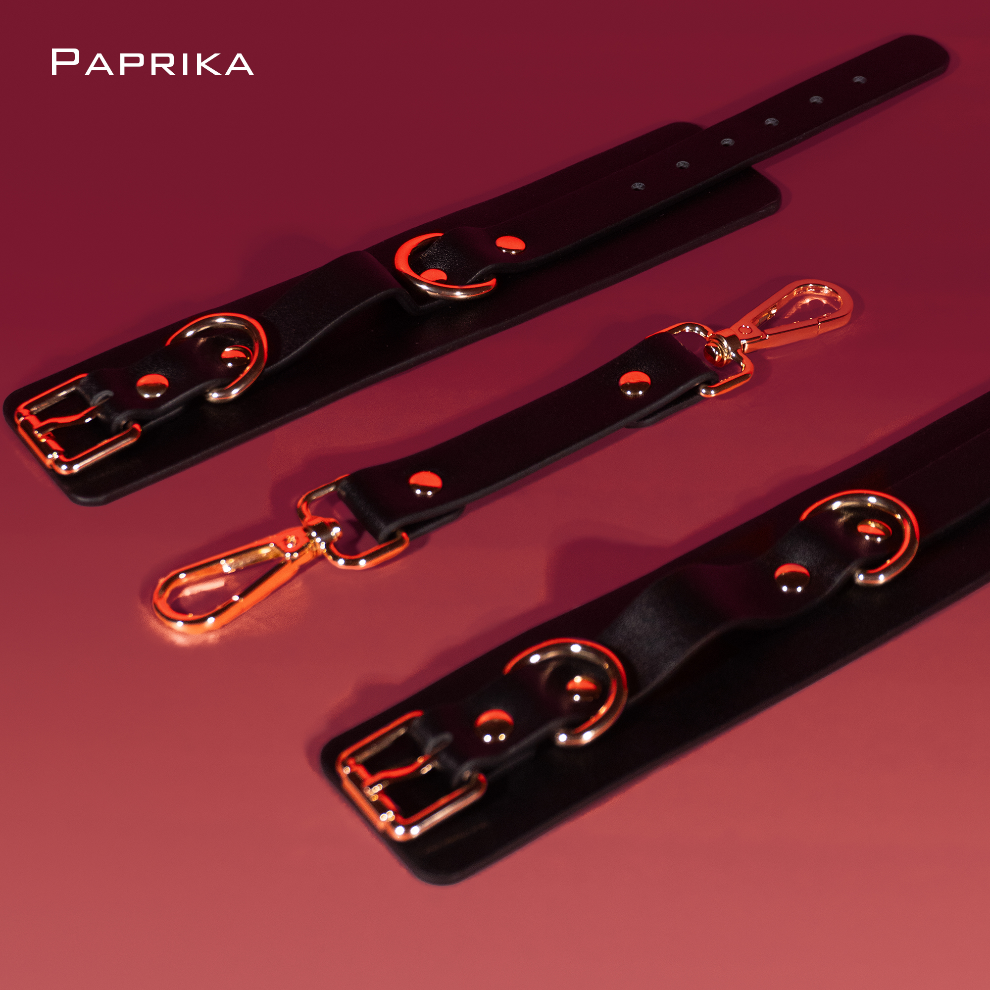 皮质手铐皮革手铐剧本杀游戏道具手链脚铐小辣椒