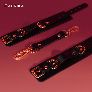 皮质手铐皮革手铐剧本杀游戏道具手链脚铐小辣椒