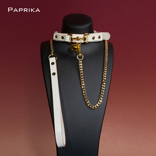 皮质个性装饰链条项链定制刻字choker秘密颈圈K9铃铛颈套项圈调情